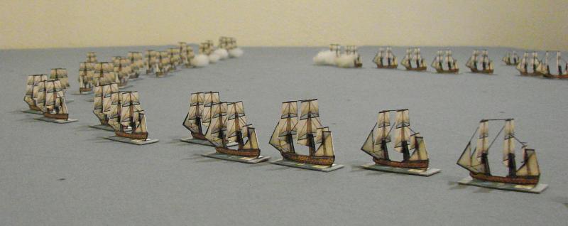 18th Century fleets in action