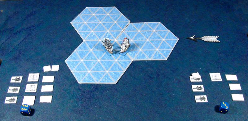 A Game of "Captains Bold" in progress